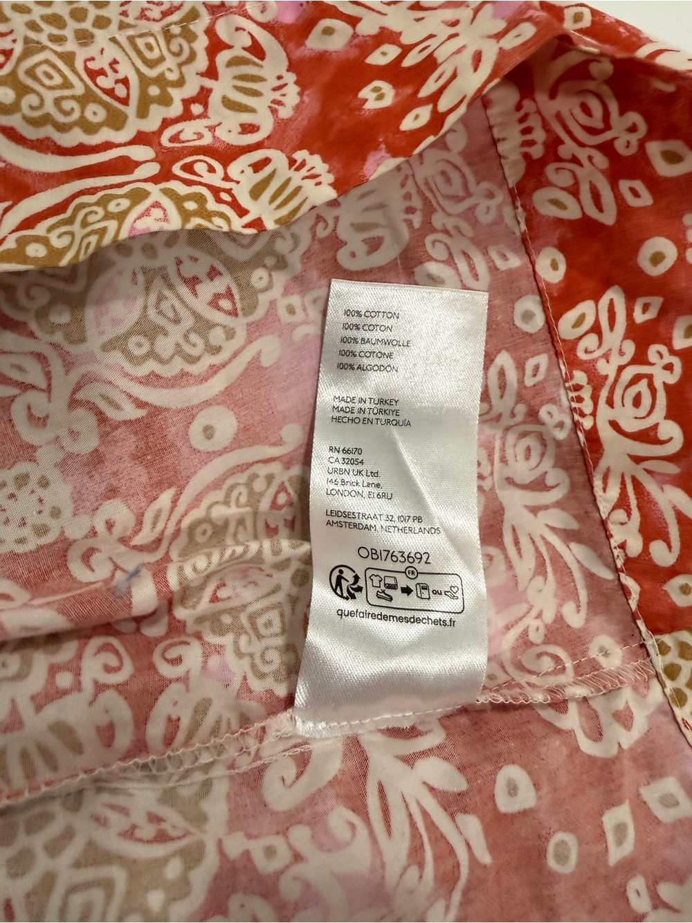 Anthropologie Maeve Printed Flutter-Sleeve Babydoll Dress Size Medium - Picture 4 of 11